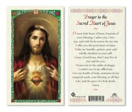 hc9-212e Sacred Heart Holy Cards
