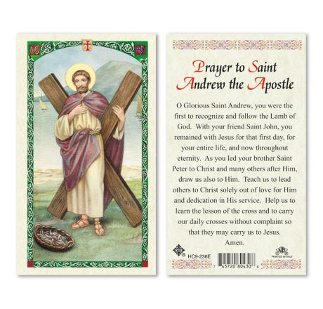 hc9-236e St. Andrew Holy Cards