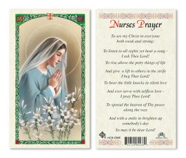 hc9-239e Nurse's Prayer Holy Cards