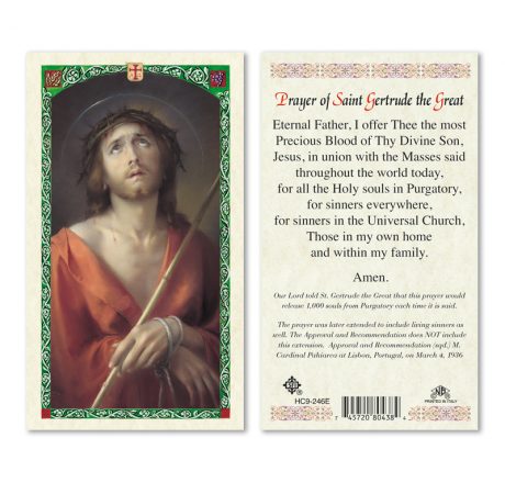 hc9-246e St. Gertrude Holy Cards