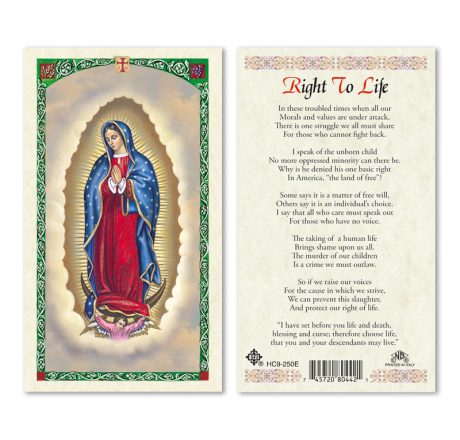 hc9-250e Right to LIfe Holy Cards