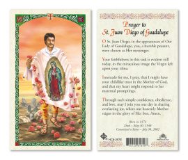hc9-257e St. Juan Diego Holy Cards