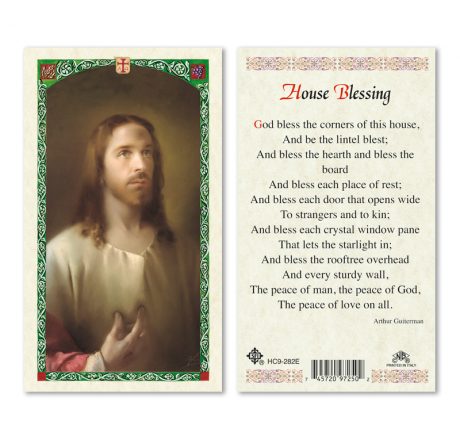 hc9-282e House Blessing Holy Cards