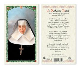 hc9-291e St. Katherine Drexel Holy Cards