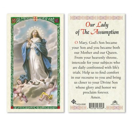 hc9-293e Assumption Holy Cards