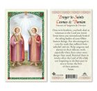 hc9-329e SS. Cosmas and Damian Holy Cards