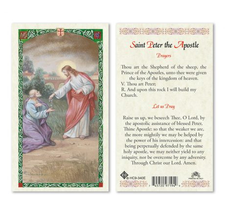 hc9-340e St. Peter Holy Cards