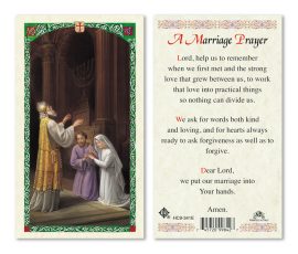 hc9-341e Marriage Prayer Holy Cards