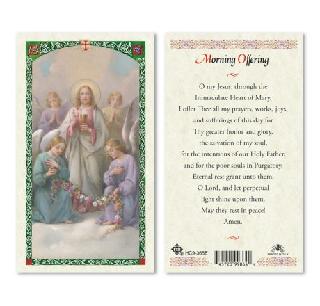 hc9-365e Morning Offering Holy Card