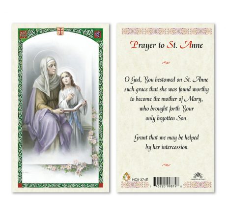 hc9-374e St. Anne Holy Cards