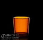 Amber Votive Glass