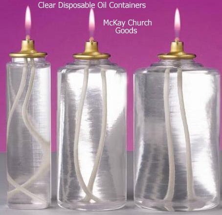 Clear Disposable Oil Containers