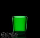 Green Votive Glass