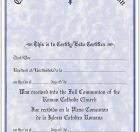 Full Communion Certificate Bilingual