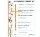 Appreciation Certificates