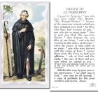 St. Peregrine Holy Card