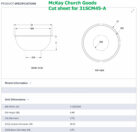 Sacristy Sink Cut Sheet