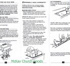 Sacristy Sink Instructions