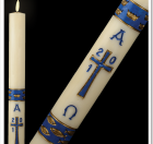 Gloria Blue Paschal Candle