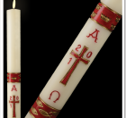 Gloria Burgundy Paschal Candle