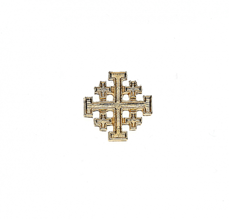 Jerusalem Cross Lapel Pin