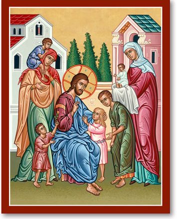 Christ and the Children Icon