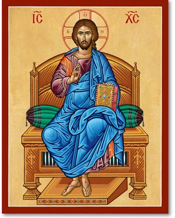 Christ Enthroned Icon