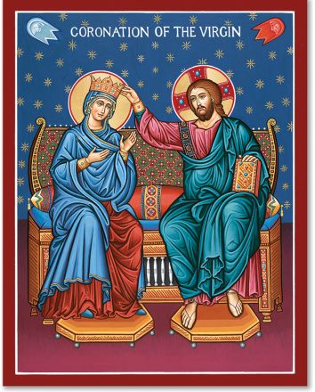 Coronation of the Virgin Mary Icon