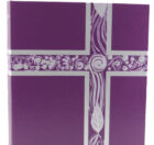 Purple with silver binder