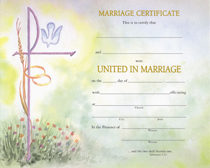 Marriage Certificates
