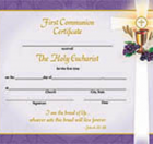 Communion Certificate