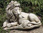 Lion and Lamb Statue