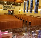 Frontal Screen Pews