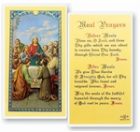 Meals Holy Card