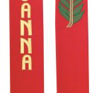 Red Overlay Stole
