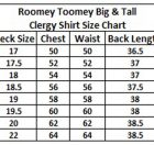 Toomey Shirt Sizes