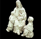 Jesus with Children Statue