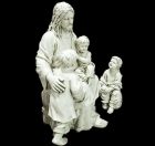 Jesus with Children Statue
