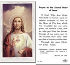 Sacred Heart Holy Cards