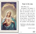 Immaculate Heart of Mary Holy Cards