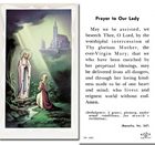 Our Lady of Lourdes Holy Cards