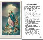 Lovely Lady Holy Cards