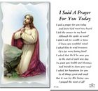 I Said A Prayer Holy Cards