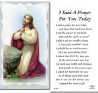I Said A Prayer Holy Card