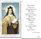 St. Terese of Avila Holy Card