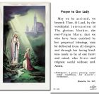 Our Lady of Lourdes Holy Cards