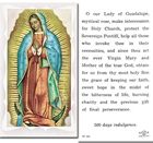Our Lady of Guadalupe Holy Cards
