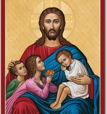 Jesus and Children Icon