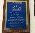 Altar Server Plaque