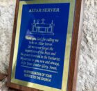 Altar Server Plaque